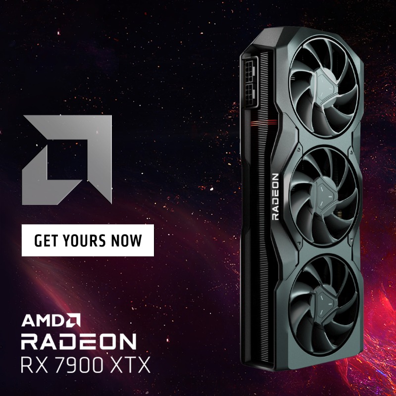 AMDRadeon's tweet photo. Introducing the AMD Radeon™ RX 7900 XTX; The Most Advanced Graphics for Gamers &amp; Creators.