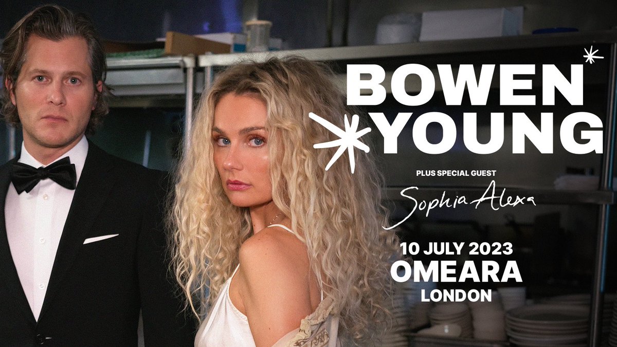wearebowenyoung's tweet photo. We’re so happy to announce that Sophia Alexa will be joining us at our show at Omeara in London on July 10th! AND - we also have VIP tickets available! We can’t wait to see you! ❤️‍🔥 Ticket &amp; VIP link available here: https://t.co/EOFaM0CEK6

#omeara #london #omearalondon https://t.co/pIHMeuZVsh