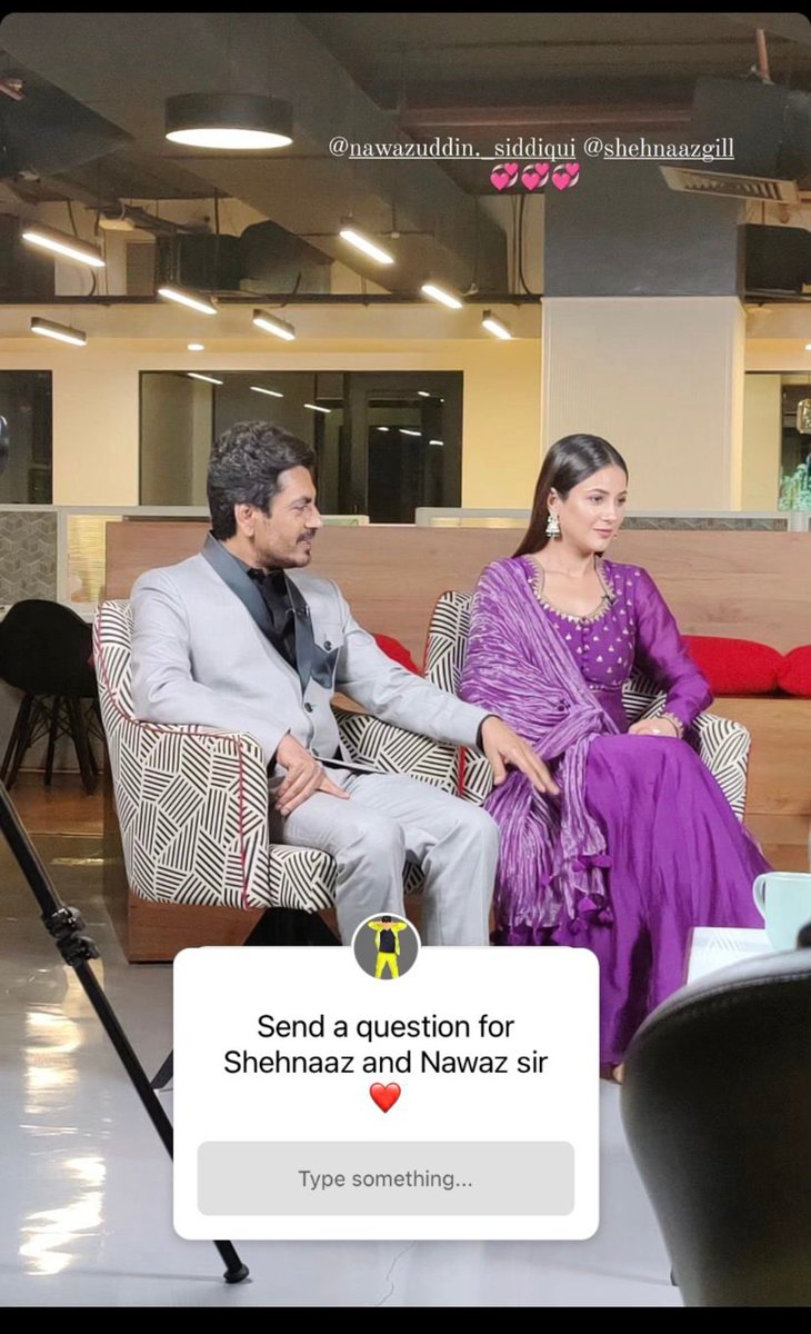 Another interview 😃☺️☺️ with @NayandipRakshit
Babby kitna kaam karogi ek hi din meiii....,my hardworking girl ❤️😘
#ShehnaazGill
#YaarKaSatayaHuaHai 
#NawazuddinSiddiqui