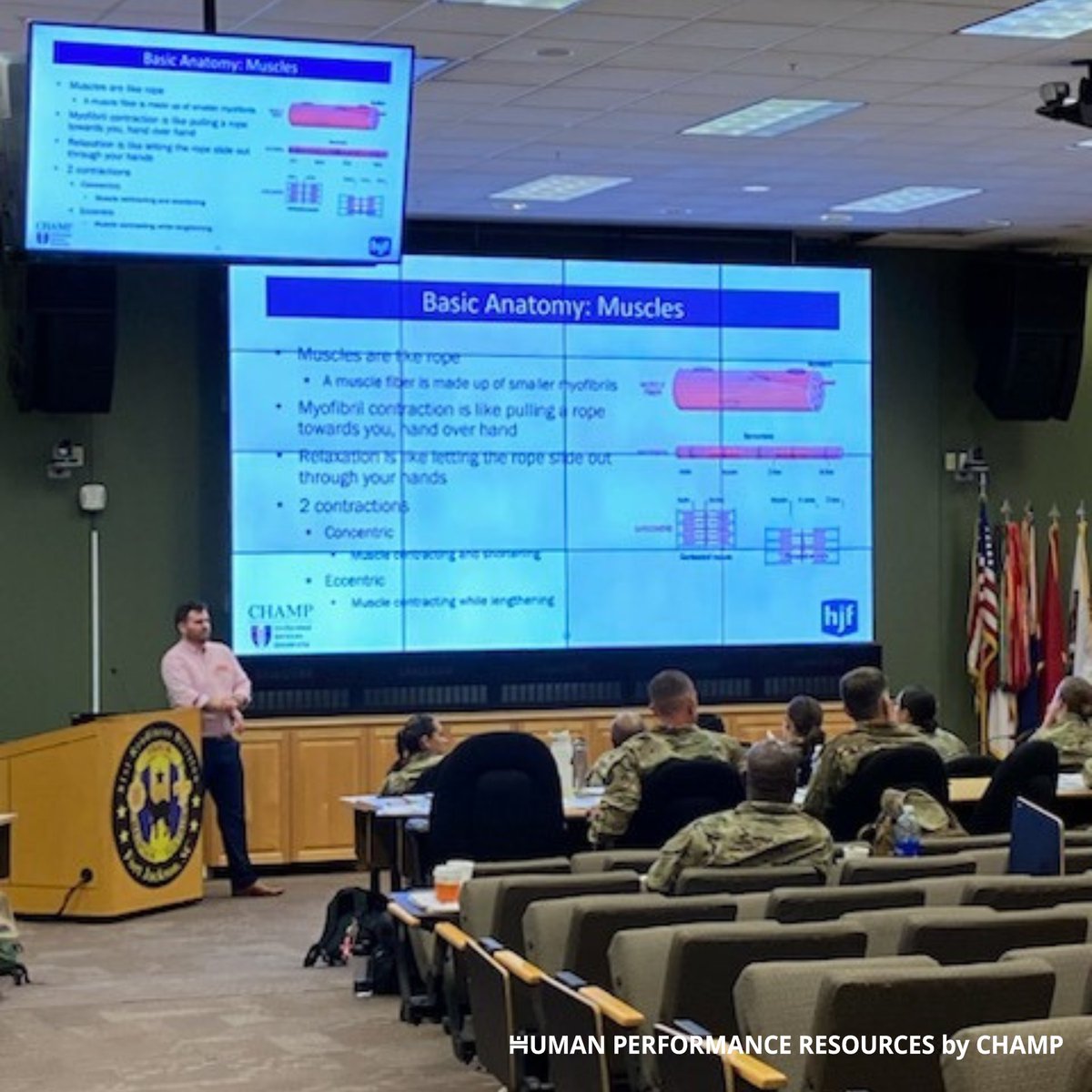 The HPRC team is co-facilitating the H2F-Integrator course with @NGPEC1974 for the @81stRDWildcats/Army Reserve at Fort Jackson, SC.

#WeAreCHAMP #HPRCtraining #HPRCInTheField #TotalForceFitness