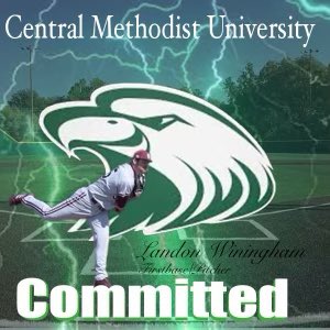 I am proud to announce that I have committed to play baseball and further my education at Central Methodist University! I’d first like to thank god for this opportunity to continue my baseball career. I’d also like to thank my family, friends and coaches for making this possible.