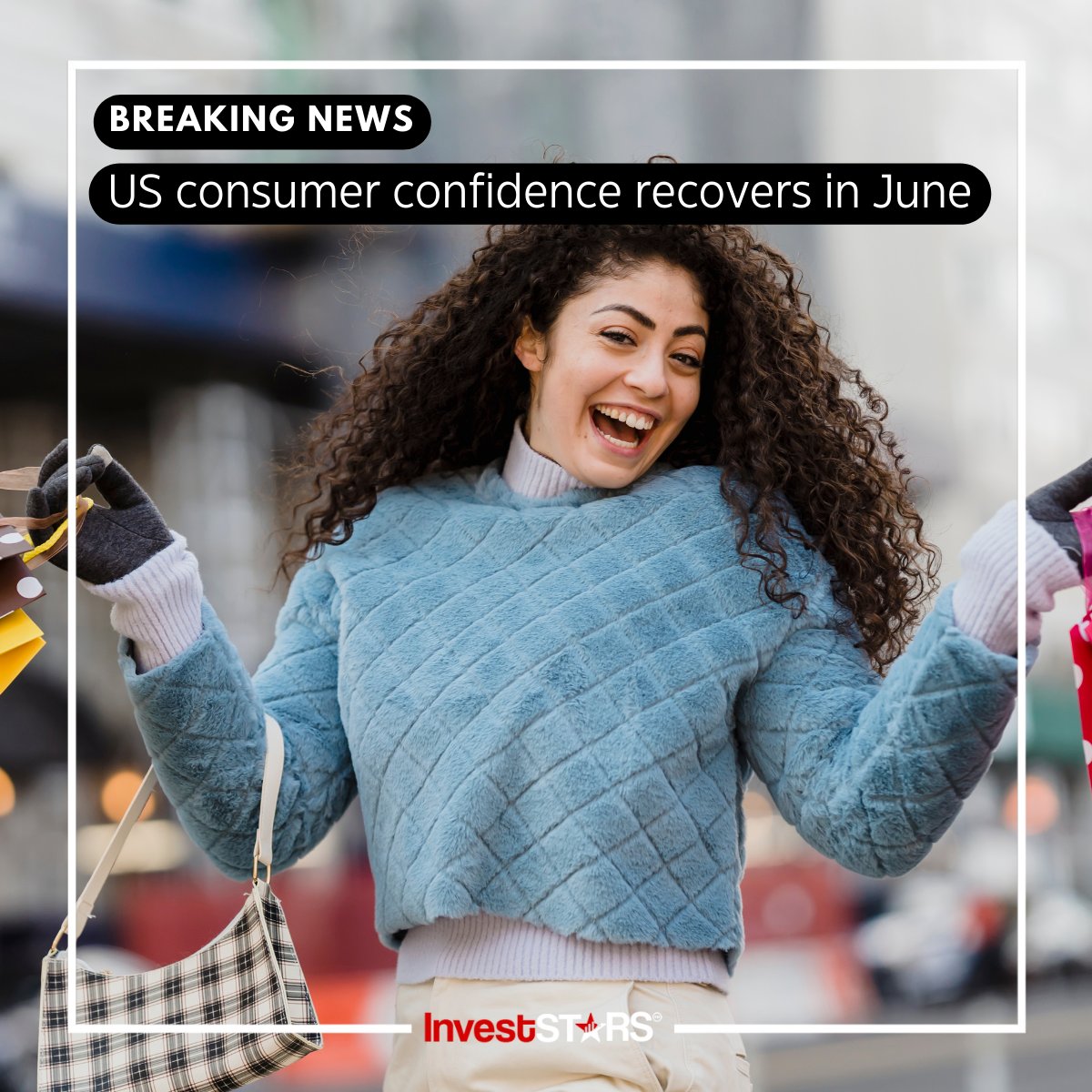📢 Good news for the US economy! 💼💪 The Conference Board's latest report reveals that consumer confidence has risen in June. The Consumer Confidence Index reached 109.7 points, bouncing back from last month's figure of 102.5  
#ConsumerConfidence #EconomicRecovery #StockMarket