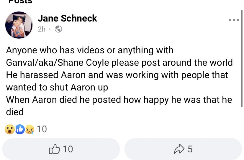 I should send Jane  the clip of Aaron carter telling Ganval a smear campaign has to happen against nick. 

Aaron was such a prck, can’t believe 8mo later people r still pushing this narrative but sure let’s talk about Aaron’s beef w ganval.