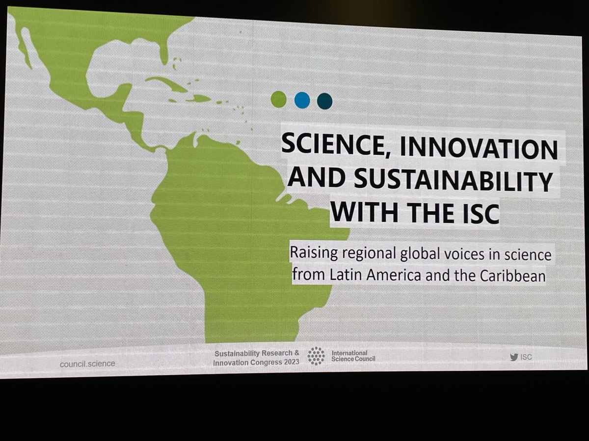 Salvatore Aricò, CEO of the @ISC, has just opened the session on raising voices in science from Latin America and the Caribbean Region, #SRI2023