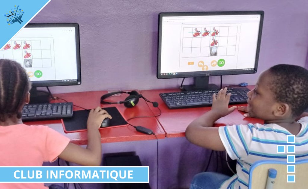 eslecrivains's tweet photo. La passion de la découverte numérique s'illumine sur le visage de nos élèves de CP pendant notre #clubinformatique ! @aefeinfo @aefe_zao #ESLE #LesEcrivains #coding #CodingPourEnfants #Initiationprogrammation  #découvertenumérique #activitépériscolaire https://t.co/ye1vrBvKf0 https://t.co/N79PUGmsw0