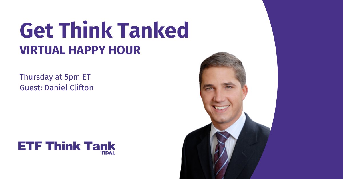 ETF Think Tank (@etfthinktank) on Twitter photo We’re hanging out this week w/ <a href="/DanCliftonStrat/">Daniel Clifton</a> <a href="/StrategasRP/">Strategas</a> to chat all things policy and thematic ETFs. Don’t think alone! Join us for a fun and engaging conversation on Thurs 6/29 at 5pm ET at hubs.la/Q01W0bnV0
<a href="/ETFProfessor/">Dan Weiskopf</a> <a href="/MurphyCinthia/">Cinthia Murphy</a> <a href="/leadlagreport/">Michael A. Gayed, CFA</a> <a href="/michael_venuto/">Michael Venuto</a> We’re hanging out this week w/ <a href="/DanCliftonStrat/">Daniel Clifton</a> <a href="/StrategasRP/">Strategas</a> to chat all things policy and thematic ETFs. Don’t think alone! Join us for a fun and engaging conversation on Thurs 6/29 at 5pm ET at hubs.la/Q01W0bnV0
<a href="/ETFProfessor/">Dan Weiskopf</a> <a href="/MurphyCinthia/">Cinthia Murphy</a> <a href="/leadlagreport/">Michael A. Gayed, CFA</a> <a href="/michael_venuto/">Michael Venuto</a>