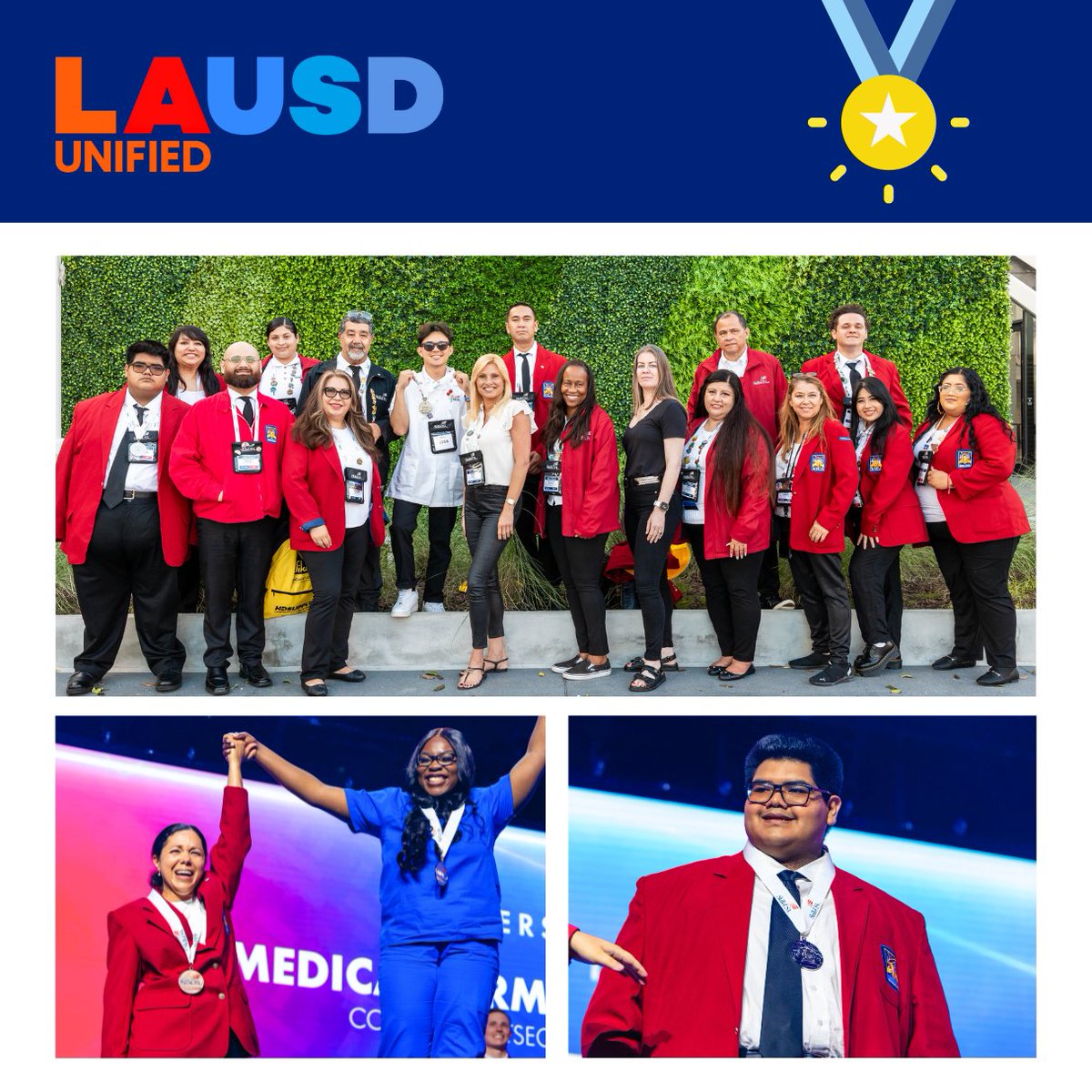 LAUSDSup's tweet photo. Ensuring America has a valuable skilled workforce is critical. I couldn’t be prouder of our brilliant @LAUSDAdultEd students and schools for bringing home gold, silver and bronze medals at this year’s @SkillsUSA National Leadership &amp; Skills Conference. What an accomplishment! https://t.co/fSqaIryadn