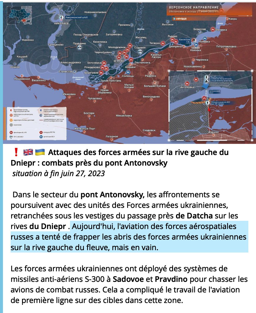 🔥 L'Ukraine AVANCE SUR LE FRONT DE KHERSON ! Les russes commencent à paniquer, leurs drones ne marchent pas et leur aviation n'arrive pas à intervenir près du pont d'Antonovsky ! Ça commence à sentir le roussi pour Poutine 🇺🇦🇺🇦🇺🇦