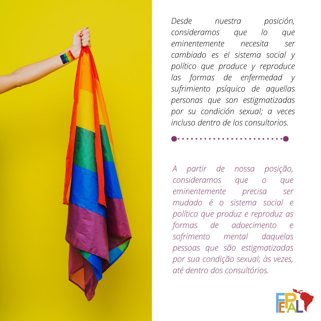 En el mes del #orgullo, desde FEPAL les contamos por qué el psicoanálisis se convierte en una herramienta esencial para promover y cultivar el respeto a la diversidad! 🌈💡⁣