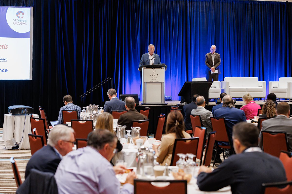 It was a pleasure to bring greetings on behalf of the federal government this morning at <a href="/VetHealthGlobal/">VetHealth Global</a>. 

200 attendees representing 20 countries and 6 continents are in Charlottetown, PEI this week for this international animal health and nutrition business conference.