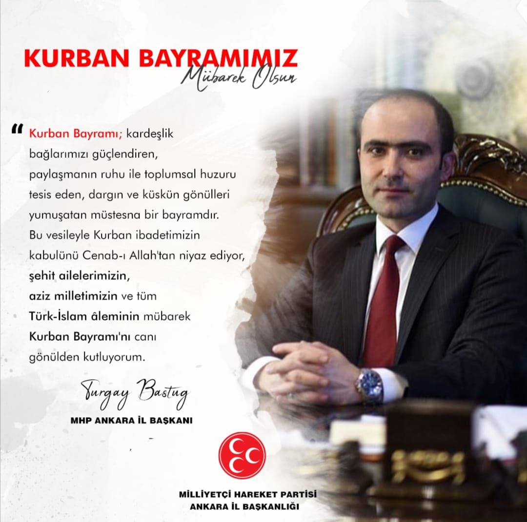 Kurban ibadetimizin kabulünü Cenab-ı Allah'tan niyaz ediyor,
şehit ailelerimizin, aziz milletimizin ve tüm Türk-İslam âleminin mübarek 
Kurban Bayramı'nı canı gönülden kutluyorum.

#KurbanBayramı