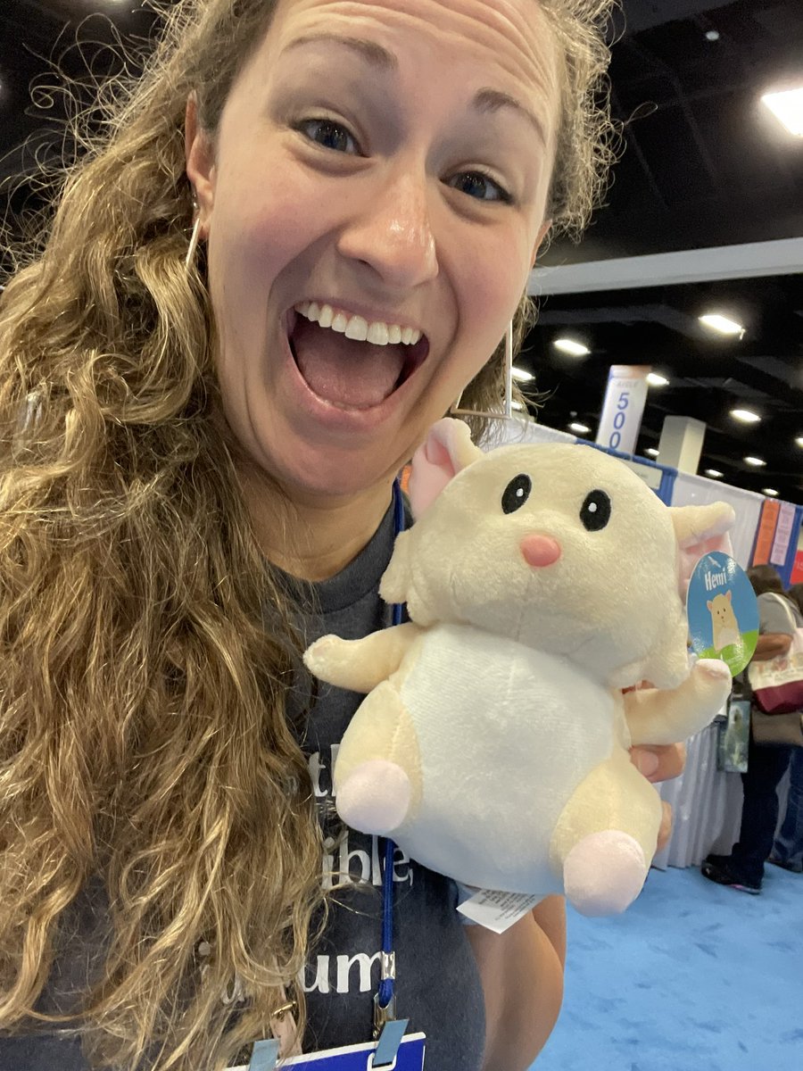 JArchebelle's tweet photo. #CAMT23 Day 2 ft. Hemiette! Thanks @DreamBox_Learn for my hamster! 🐹 https://t.co/6s3uif0mSN