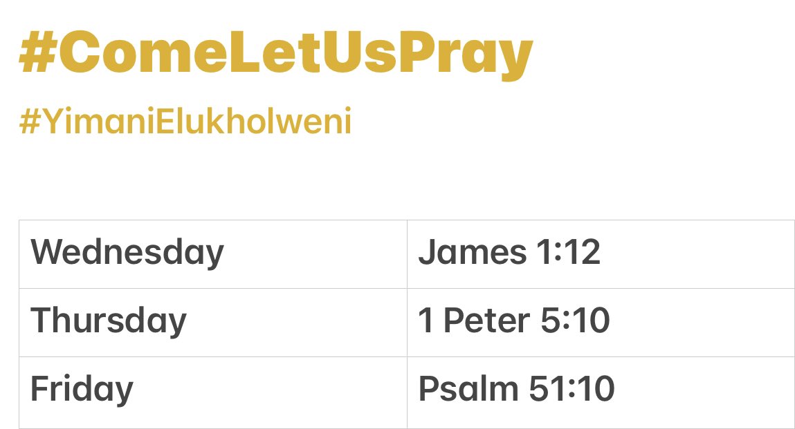 #ComeLetUsPray tweet media