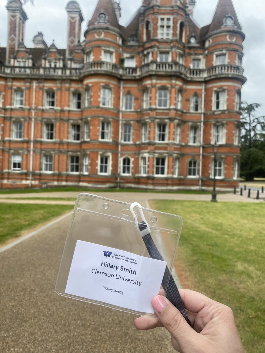 _hillarysmith's tweet image. Last week I had the opportunity to attend the Transformative Consumer Research conference at Royal Holloway, University of London - repping Clemson internationally. 🐅 

Overwhelming? Absolutely. 
Worth it? Absolutely.