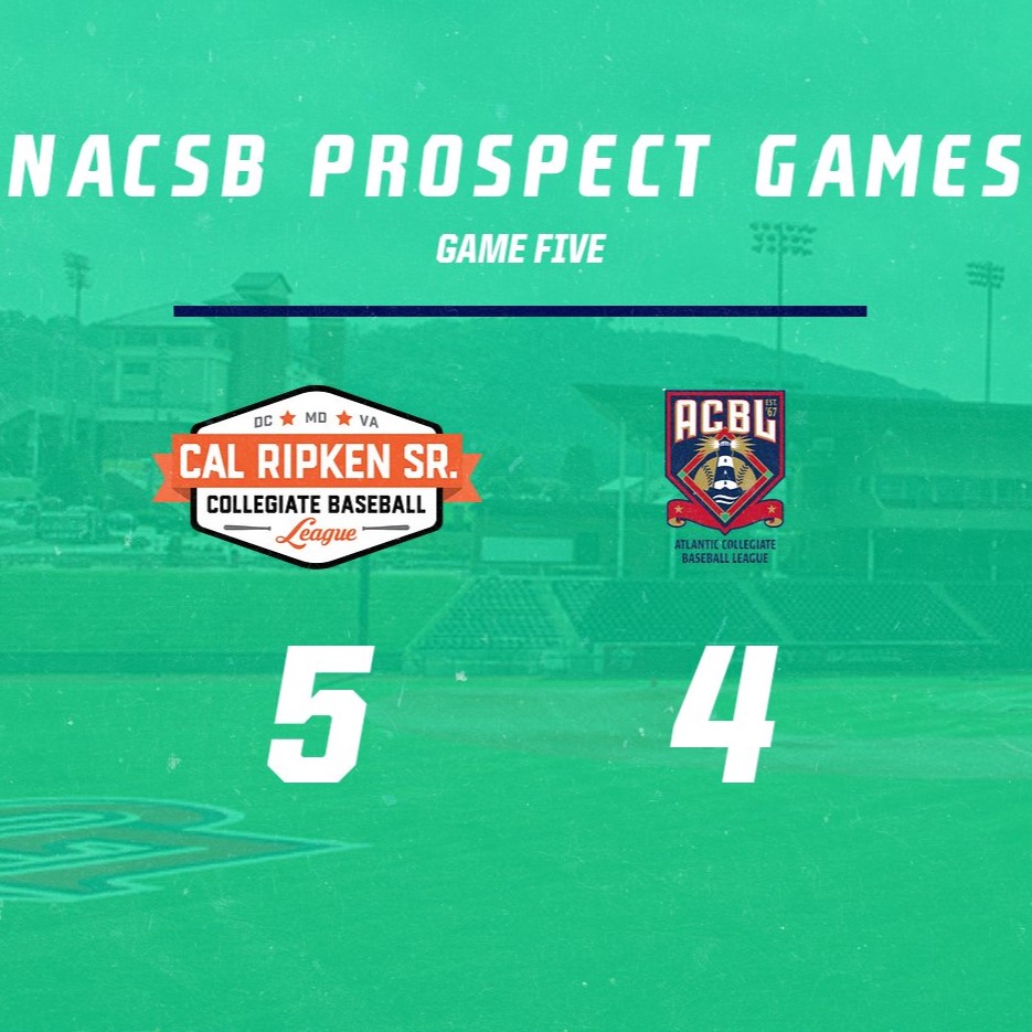 Game five at Liberty is FINAL. The @CalRipkenLeague scores two crucial runs in the seventh inning to emerge with a win! @TerpsBaseball's Jacob Orr led the Ripken League with two hits and a run scored, while @ryanreich16 (@SHUBaseball) tossed two scoreless innings on the mound!