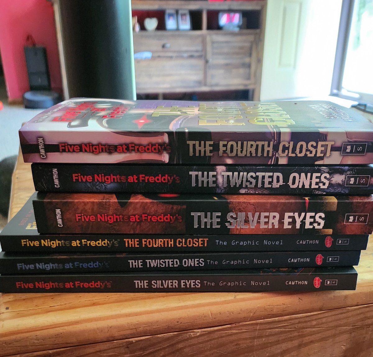 I bought a few fnaf books today