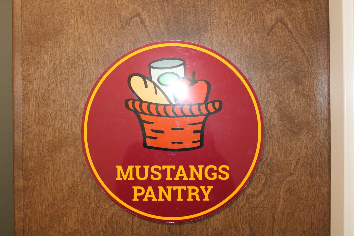 Tuesday Tips for Success: Mustangs Pantry!

Students visiting Mustangs Pantry experience a non-judgmental environment in which they receive a variety of non-perishable goods like canned soups, meats, pasta, vegetables, fruits, cereals, refrigerated selections, &amp; hygiene products.