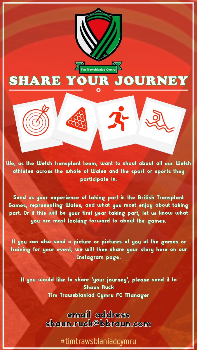 Shaunruck33's tweet photo. To any of our #timtrawsblaniadcymru athletes who have taken part in the British Transplant Games or you are taking part this year, please help us share your story ⬇️ https://t.co/AHD73kypay