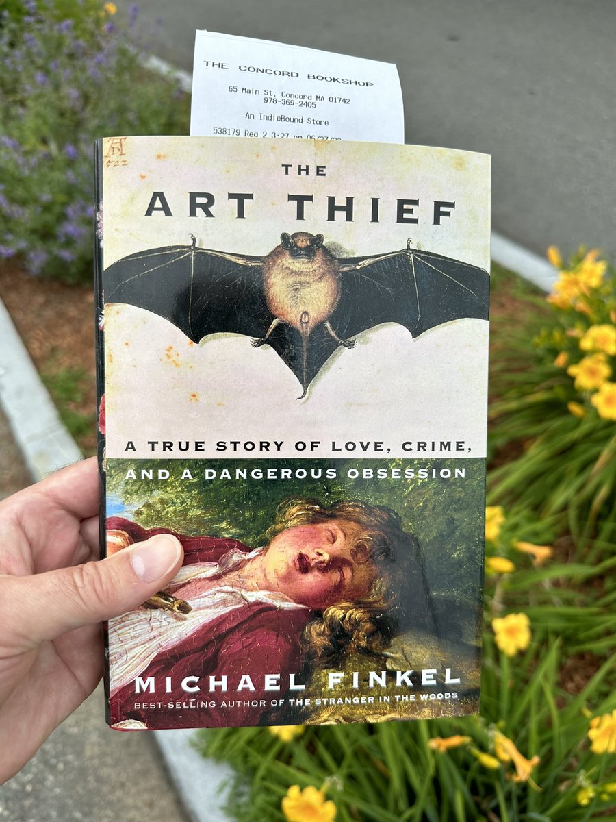 Mike Nosal ๐บ๐ฆ (@mnosal) on Twitter photo Couldnโt wait to get my copy of โThe Art Thiefโ by <a href="/MikeFinkel/">Michael Finkel</a> from my favorite local bookstore <a href="/ConcordBookshop/">Concord Bookshop</a> Couldnโt wait to get my copy of โThe Art Thiefโ by <a href="/MikeFinkel/">Michael Finkel</a> from my favorite local bookstore <a href="/ConcordBookshop/">Concord Bookshop</a>