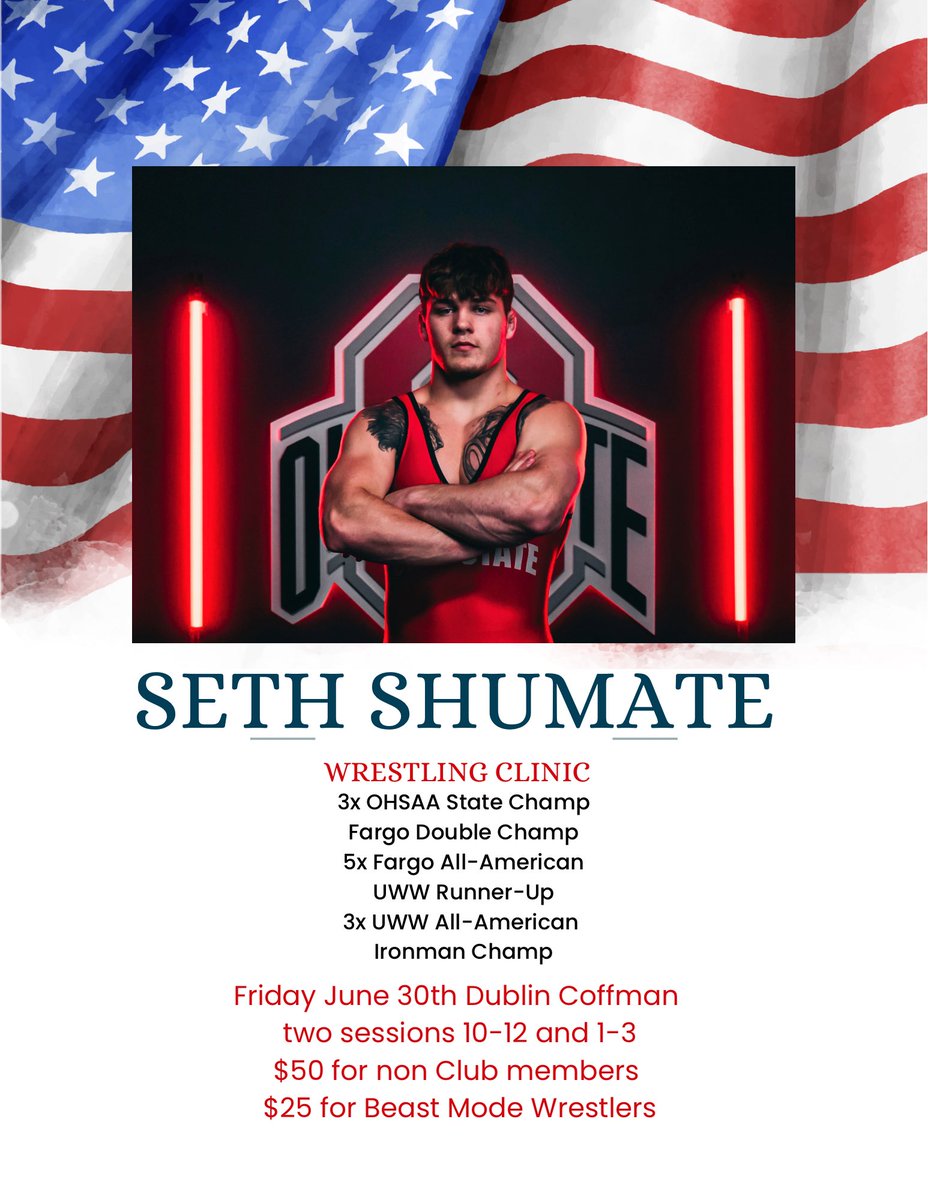 Hometown clinic, this Friday! Open to all.