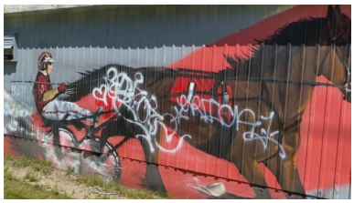 Do you know the cost of graffiti?  Fredericton Police is seeing an increase in reported graffiti occurrences. From Jan-June 2023, there have been 210 reported occurrences to Fredericton Police. In 2022, there were 131 incidents, up from 43 in 2021.   bit.ly/3NRz1WL