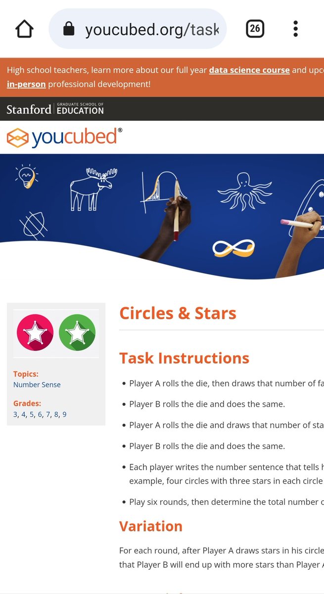 Educator Adele ♡ (@educatoradele) on Twitter photo Just looking up a favorite Marilyn Burns math activity, Circle and Stars, and found it on Youcubed. <a href="/mburnsmath/">Marilyn Burns</a> did you know? + Just looking up a favorite Marilyn Burns math activity, Circle and Stars, and found it on Youcubed. <a href="/mburnsmath/">Marilyn Burns</a> did you know? +