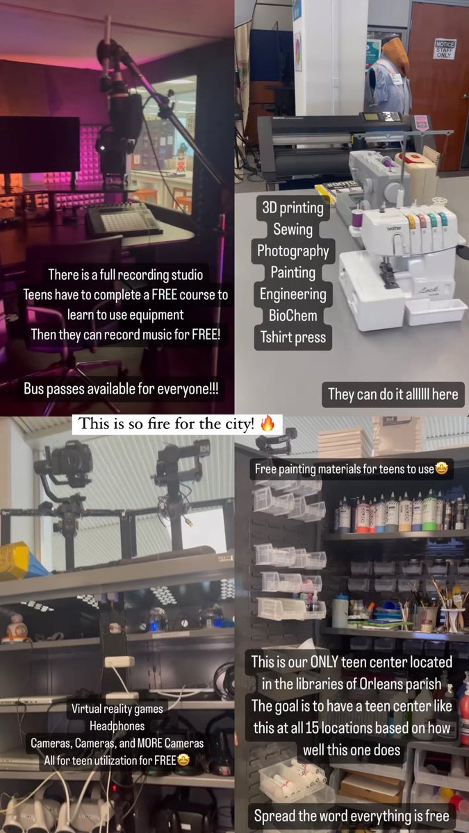 _reeUP's tweet photo. For the teens of New Orleans! 219 Loyola @ the main library! They needed this so very badly! Creative outlets > https://t.co/rAZx9syC5A