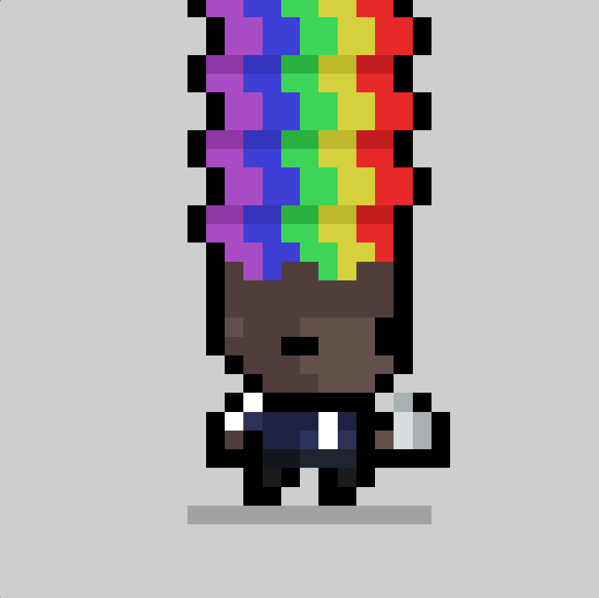 LilGuyz_NFT's tweet photo. Why taste the rainbow when you can WEAR the rainbow? 🌈

#LILGUYZ https://t.co/FAbW5QAvPn
