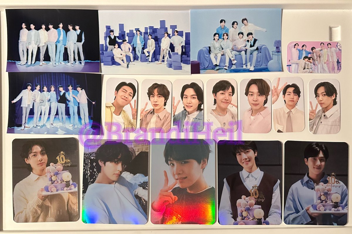 💜2023 FESTA GA💜

💜MBF
💜RT/Like
💜3 winners-US/WW
💜1 entry per person 
💜Fanmade photos & PCs from 2023 Festa. Random sets, already sealed. 
💜Post your country & a message to BTS for their 10th anniversary 
💜Ends 6/30 12 PM CST 

#BTS #BTSGIVEAWAY #2023BTSFESTA