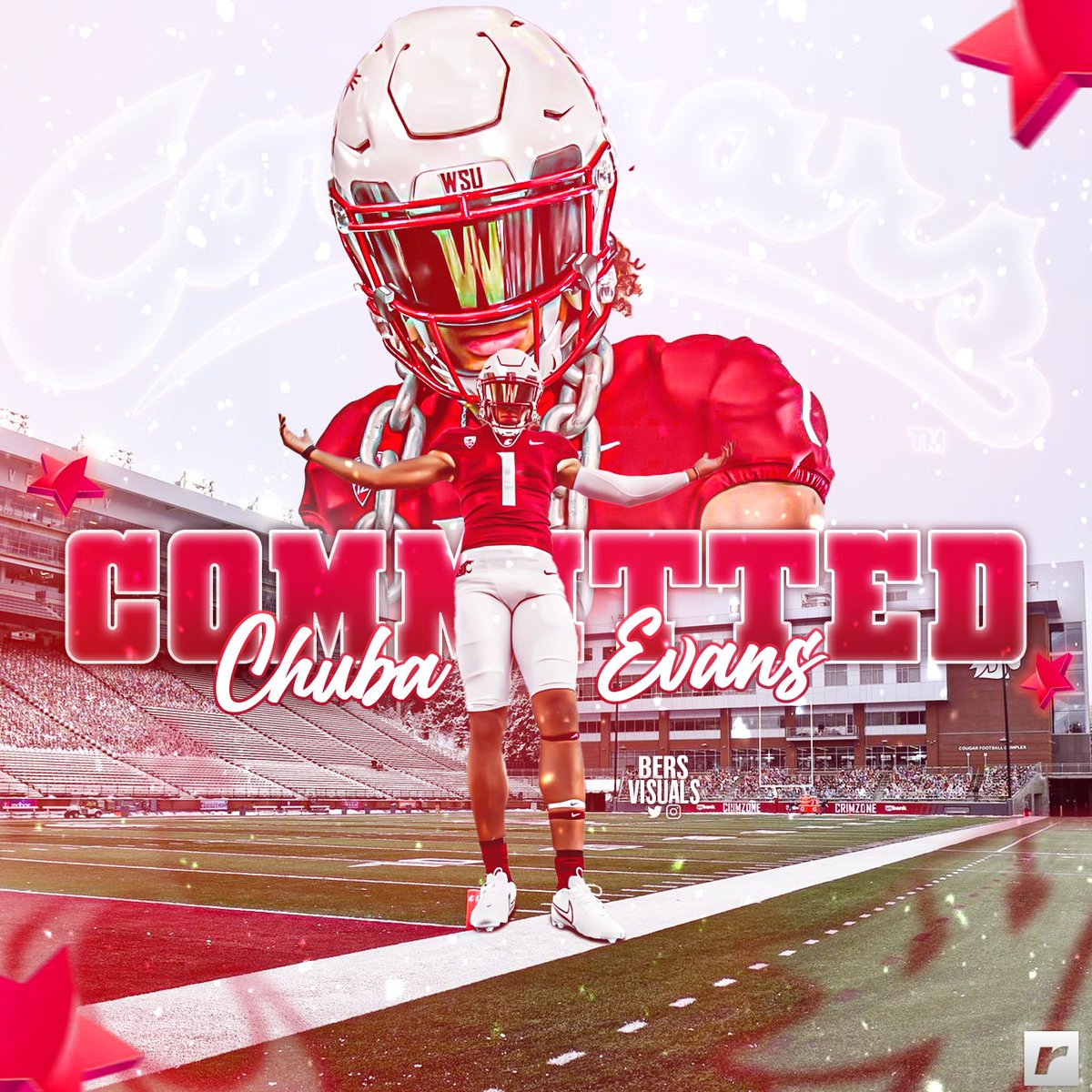 Evans Chuba ✞ (@chuba_evans) on Twitter photo #AGTG ✞ | I am beyond blessed to announce I am officially 𝙘𝙤𝙢𝙢𝙞𝙩𝙩𝙚𝙙 to 𝙒𝙖𝙨𝙝𝙞𝙣𝙜𝙩𝙤𝙣 𝙎𝙩𝙖𝙩𝙚 𝙐𝙣𝙞𝙫𝙚𝙧𝙨𝙞𝙩𝙮! 🚨#wazzu #gocougs
<a href="/CoachDickert/">Jake Dickert</a> <a href="/arbuckle_ben/">Ben Arbuckle</a> <a href="/Coach_Kuz/">John Kuceyeski</a> <a href="/CoachJesse18/">Jesse Chinchar</a> @CoachMeyerCAI <a href="/CAIKnightsFB/">CAI Knights Football</a> #AGTG ✞ | I am beyond blessed to announce I am officially 𝙘𝙤𝙢𝙢𝙞𝙩𝙩𝙚𝙙 to 𝙒𝙖𝙨𝙝𝙞𝙣𝙜𝙩𝙤𝙣 𝙎𝙩𝙖𝙩𝙚 𝙐𝙣𝙞𝙫𝙚𝙧𝙨𝙞𝙩𝙮! 🚨#wazzu #gocougs
<a href="/CoachDickert/">Jake Dickert</a> <a href="/arbuckle_ben/">Ben Arbuckle</a> <a href="/Coach_Kuz/">John Kuceyeski</a> <a href="/CoachJesse18/">Jesse Chinchar</a> @CoachMeyerCAI <a href="/CAIKnightsFB/">CAI Knights Football</a>