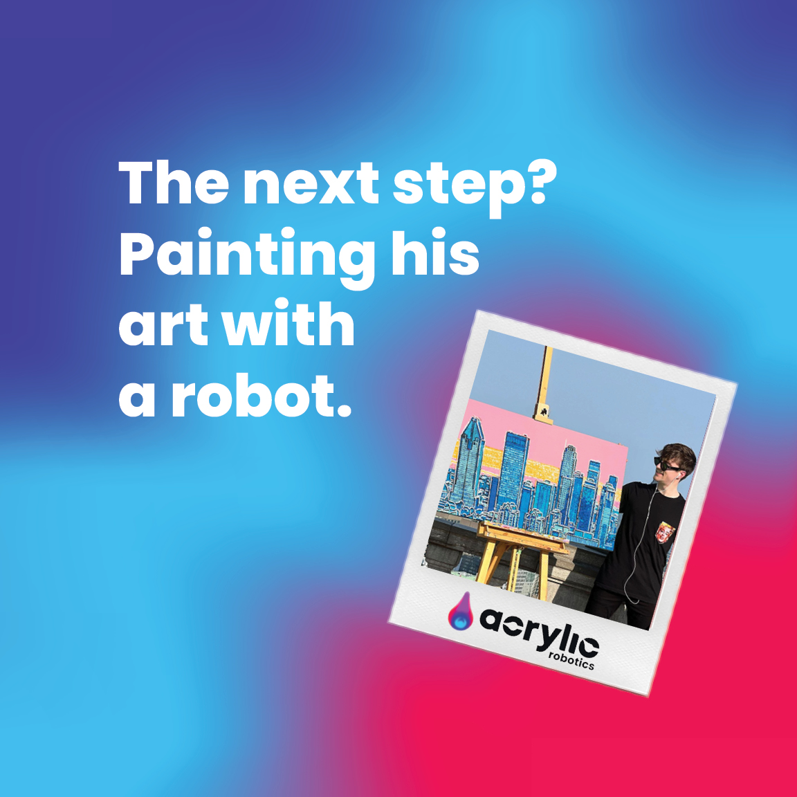 and we made it happen. Follow to catch the reveal! (5/5) #arttech #mattchessco #acrylicrobotics #artrobot