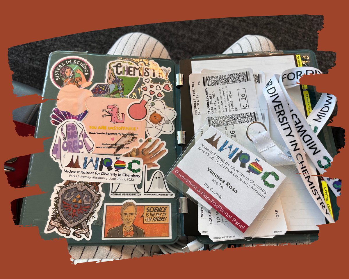 vanessarosaphd's tweet photo. Grateful to the Organizers of #MWRDC @Diversity_Chem for the amazing SWAG and experiences. Their sticker is now on my notebook to remind me of this fantastic conference. Thank you for the gifts and for organizing such a great event! #MWRDC2023 #Thankful https://t.co/ct0dIge82y