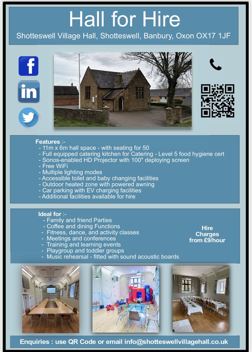 Shotteswell Village Hall (@shotteswellhall) on Twitter photo 