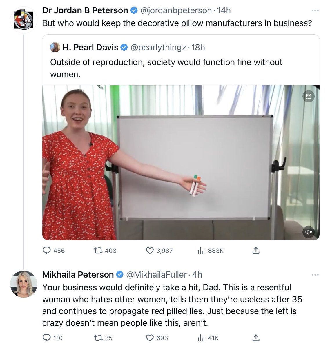 Jeet Heer on Twitter: "Jordan Peterson Household (A Short Play). Jordan
