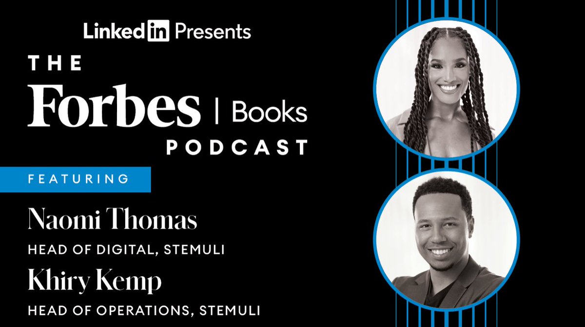 Thank you #ForbesBooks @Forbes for amplifying our story & work at @StemuliStudios 🙌🏽 🎙️
forbesbooksaudio.com/episodes/how-s…