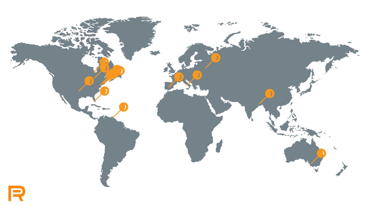 The Russo team is made up of people from all around the world. Take a look at the map with all of our hometowns! We believe that our diversity is a strength, and allows us a #global mindset.

Learn more about our team: bit.ly/3WtK0Il

#pharma #healthare #scicomms