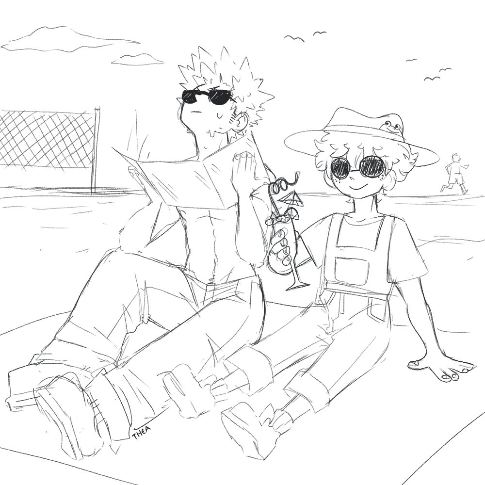 They sit! 

#bkdk #summer2023 #BNHA #sketch