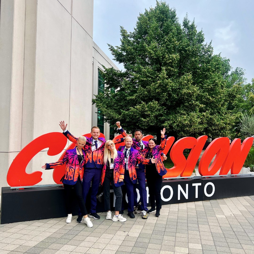 DealPotential's tweet image. Different year, same uniforms! This year, a bigger team, bigger goals and a better platform than ever, with incredible things to offer! The first day of Collision 2023 and we are excited! ⚡💜

#CollisionConf #collisiontech #collision
