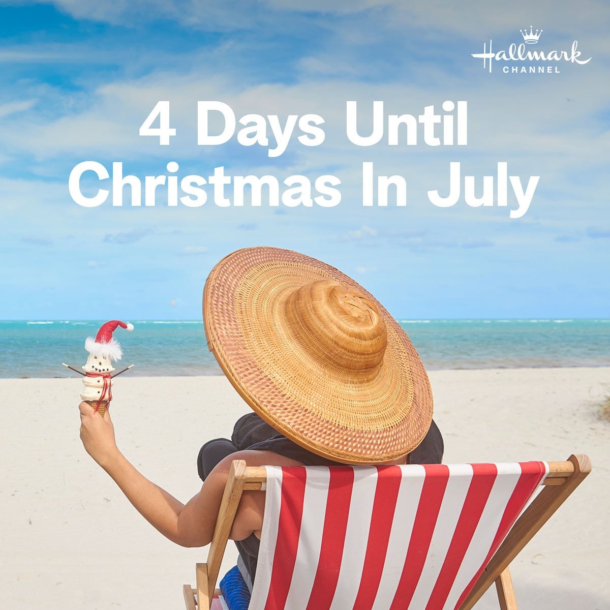 4 days until Hallmarks Christmas In July movies start! 🎄🎅🌟❤💚