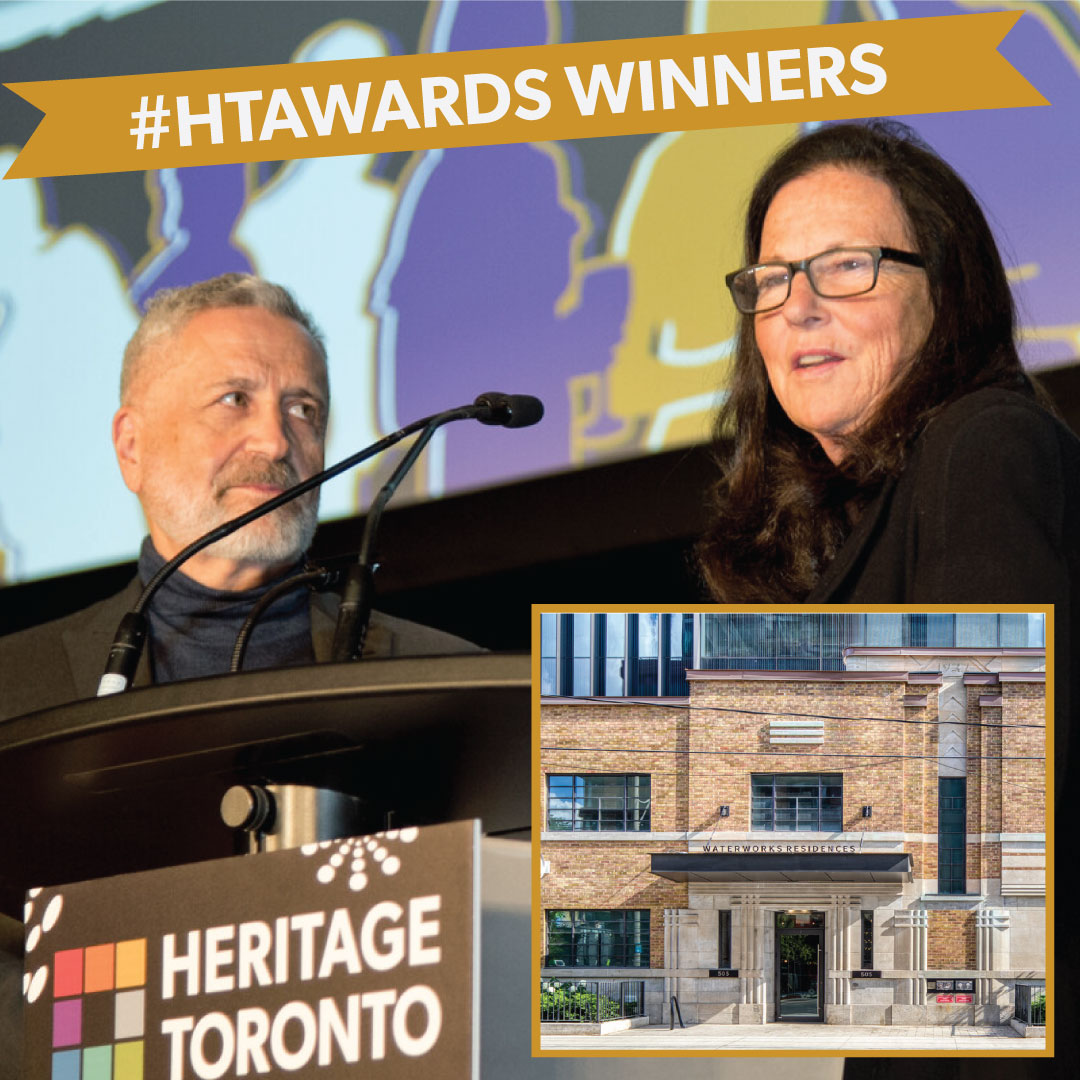 🏆 Nominations close on Friday for #HTawards2023! Know of a great #builtheritage project? Like our 2022 winner for Adaptive Reuse - Waterworks, 505 Richmond St W. 
Nominate it: ow.ly/HQse50OYoUU 

📷 Gary Switzer, <a href="/moddevelopments/">MOD Developments</a> &amp; Eve Lewis, Woodcliffe Landmark Properties