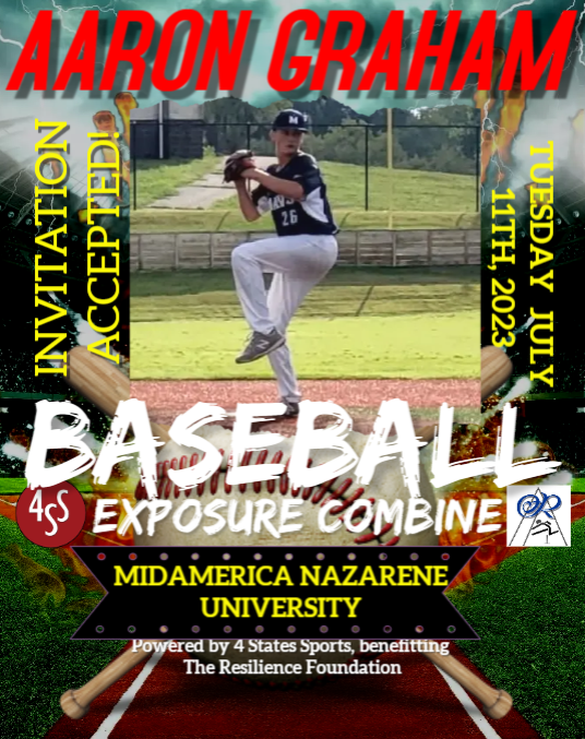 4StateSports1's tweet photo. We are excited to announce that @AaronGraham18, a '25 Pitcher from @LebanonR3 &amp; @mwmavs has accepted our invitation to compete in the Exposure Combine at @MNUBaseball on 7/11! @ATUBaseball @wwuowlsBSB @RhodesBaseball @ReddieBaseball @AvilaBaseball @GoShockersBSB @SEMObaseball https://t.co/r5Awe46fwi