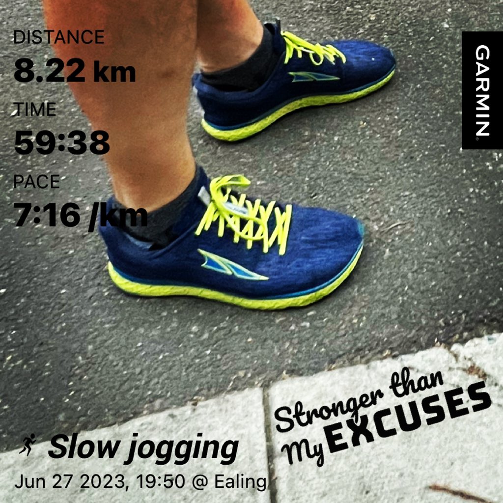 27/30 ✅ 
Evening slow jogging 🏃🏻‍♂️🐌
Stay active everyday 💥
Good night 😴 
#slowherochallenge 
#slowherojune30 
#slowheroteam
#sebaslowteam
#slowjogging 
#byhiroakitanaka 
#róbswoje
#ruszdupe
#moveyourarse
#ealing
#hanwell
#london
