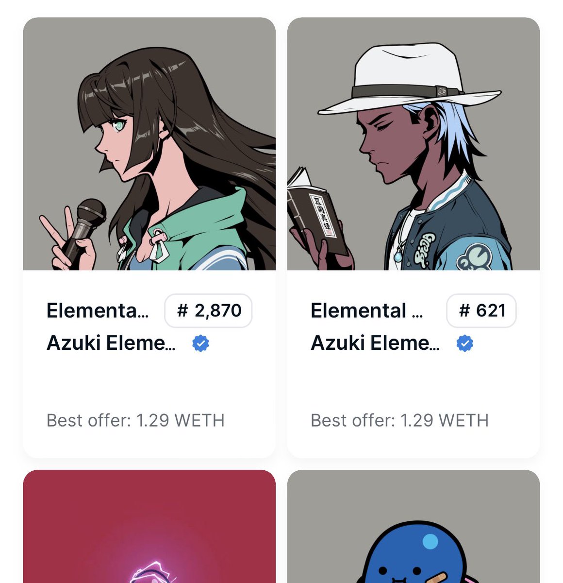 Lol not too happy with my reveal hmmm and price 😭😭 <a href="/Azuki/">Azuki</a>