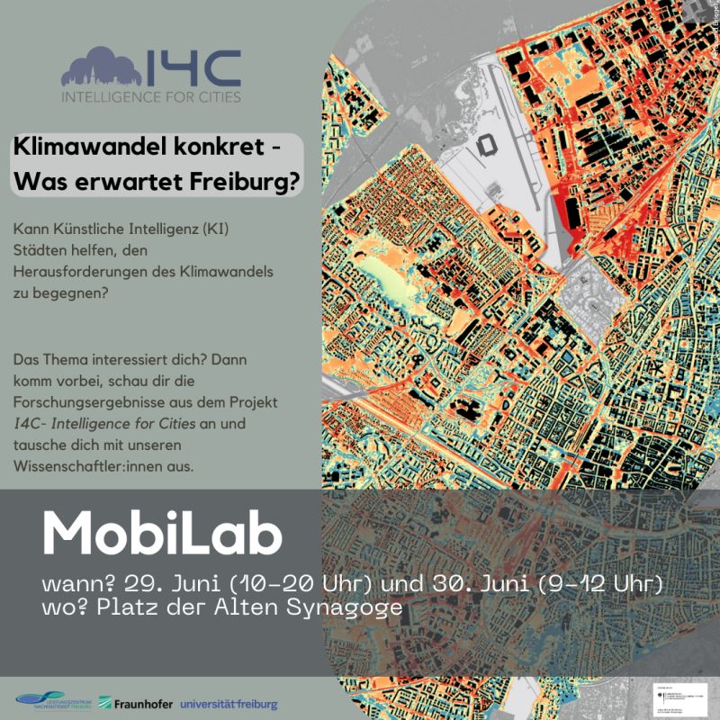 Andreas Christen (@envmet) on Twitter photo The <a href="/eucor/">The European Campus</a> #MobiLab roadshow vists @Freiburg this week. Can artificial intelligence inform and support cities in developing effective climate adaption strategies? We feature our project "I4C - Intelligence for Cities" <a href="/UniFreiburg/">Universität Freiburg</a> on June 29 and 30 at Platz der alten Synagoge. The <a href="/eucor/">The European Campus</a> #MobiLab roadshow vists @Freiburg this week. Can artificial intelligence inform and support cities in developing effective climate adaption strategies? We feature our project "I4C - Intelligence for Cities" <a href="/UniFreiburg/">Universität Freiburg</a> on June 29 and 30 at Platz der alten Synagoge.