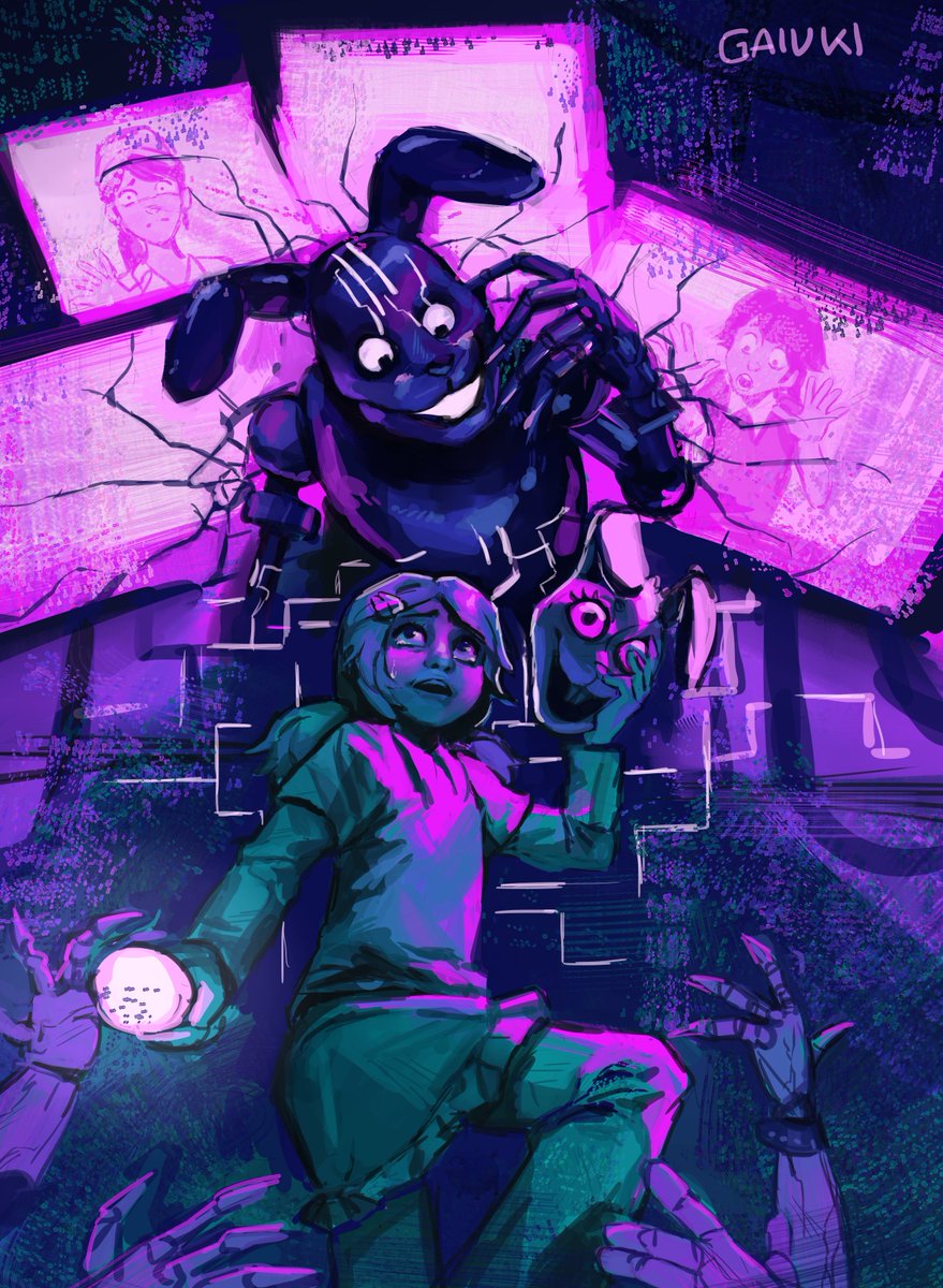 FNaF RUIN Glitchtrap / Mimic fanart! : r/fivenightsatfreddys