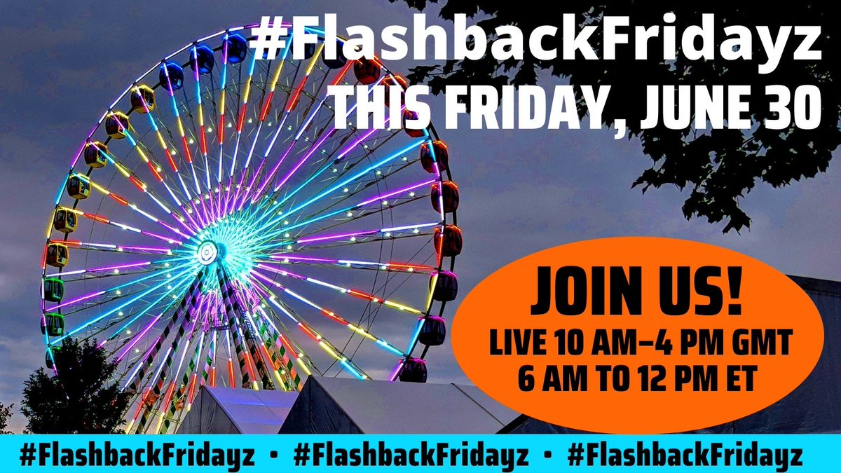 Be sure to join us this Friday, June 30 for an all-new #FlashbackFridayz with hosts @TravelBugsWorld @Adventuringgal @ararewoman
and special guest and lead host
@TravelAtWill 

Live from 10am to 4pm GMT (6am to 12noon ET)

See you there!