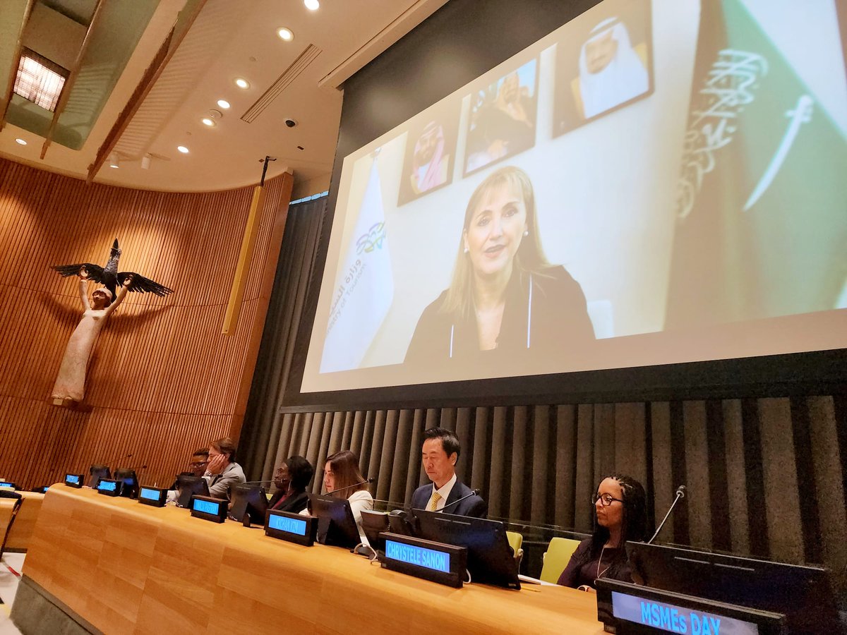 🌍✈️ Exciting presentation with H.E. Gloria Guevara, Senior Advisor and Sustainable Tourism Global Center (STGC)! The crucial intersection of tourism and Sustainable Development Goals (SDGs). Emphasizing the role of MSMEs. See you in Riyadh in 2024 for our upcoming forum.