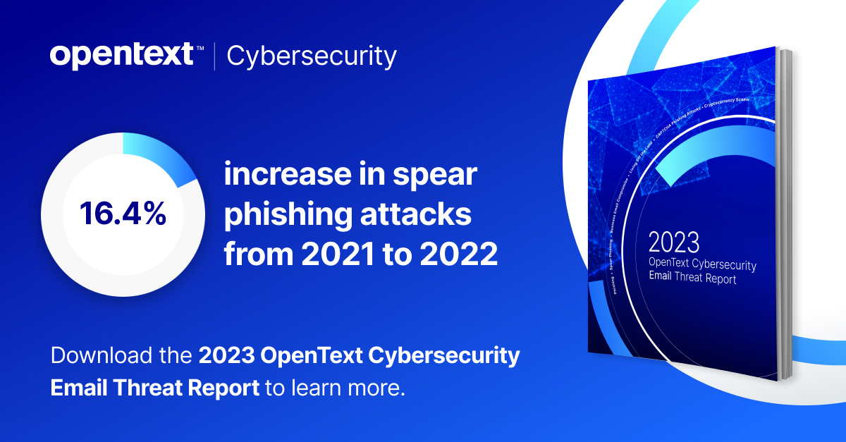 📈 Email threat traffic has skyrocketed, while #spearphishing attacks surged by a staggering 16.4% compared to the previous year.

Don't wait for the next breach to strike. Get mission-critical data at otcs.cc/466L0qs

#emailsecurity #cybersecurity