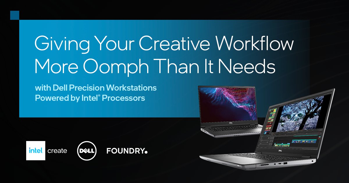 intelcreate's tweet image. When you want to stay in a creative mindset, there’s no such thing as a PC that’s too powerful. Take the guesswork out of the equation and go with a @Dell Precision workstation that uses #IntelCore or #IntelXeon CPUs. Find yours here. intel.ly/3CBygdZ