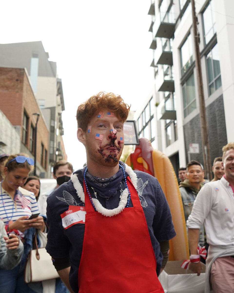 CrawlSF's tweet image. 🥧 Ready, set, pie! 🥧 Our 4th of July #pieeating contest was a wild, messy, and utterly hilarious affair. 📸 DM us to participate this year!

#CrawlSF #PieEatingContest #4thofJuly #SanFrancisco #SFevents #SFPubCrawls